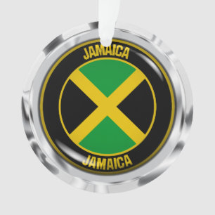 Ornamento Emblema redondo de Jamaica