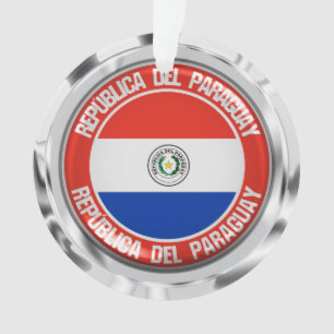 Ornamento Emblema redondo de Paraguai