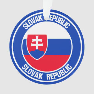 Ornamento Emblema redondo de Slovakia