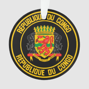 Ornamento Emblema redondo do Congo