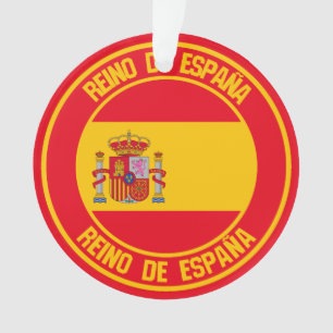 Ornamento Emblema Redondo Espanha