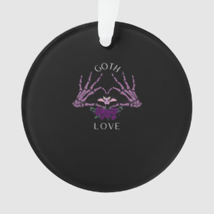 Ornamento Embrace Gótico Skeleton Heart