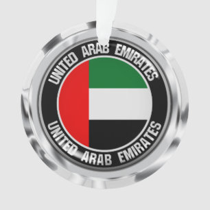 Ornamento Emirados Árabes Unidos - Redonda Emblem