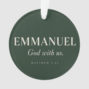 Ornamento EMMANUEL Mateus 1:23 Natal