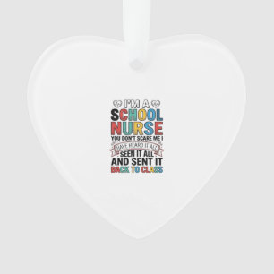 Ornamento Enfermeira Escolar Ouviu Tudo Camisa de Professora