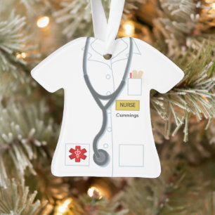 Ornamento Enfermeira Medicina Uniforme Personalizada Novidad