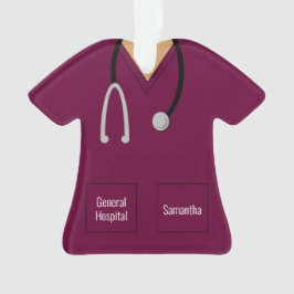 Ornamento Enfermeiro, Purple Scrus Profissão