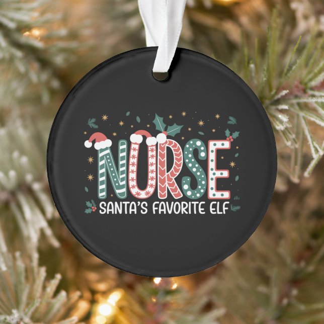 Ornamento Enfermeiros Papais noeis favoritos de Natal Elf (Árvore)
