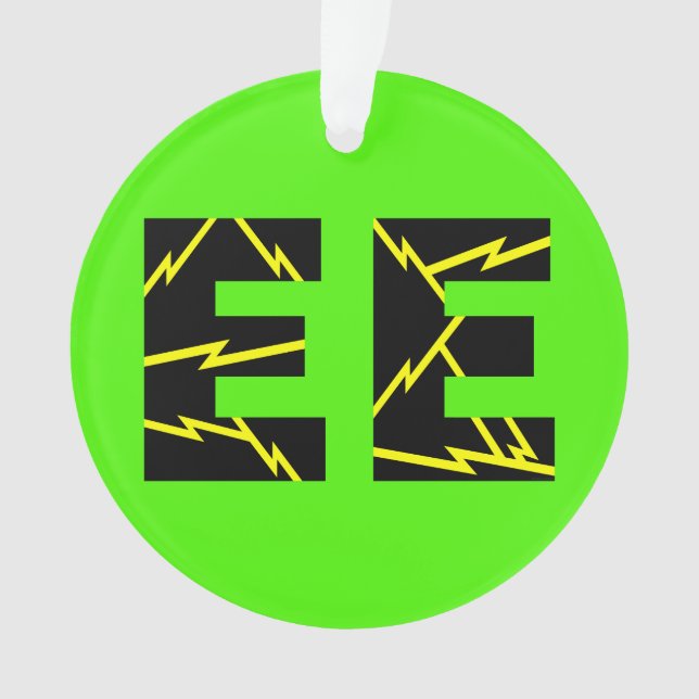 Ornamento Engenharia Elétrica EE Carregada (Frente)