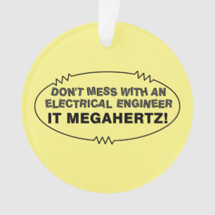 Ornamento Engenheiro Elétrico Megahertz Oval