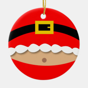 Ornamento engraçado do terno de Papai Noel