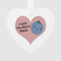 Engraçado Eu Amo Você Muito Mirtilo Fofo Kawaii