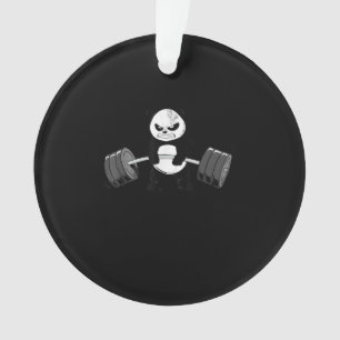 Ornamento Engraçado Panda Workout Kitten Gym Deadlifpower