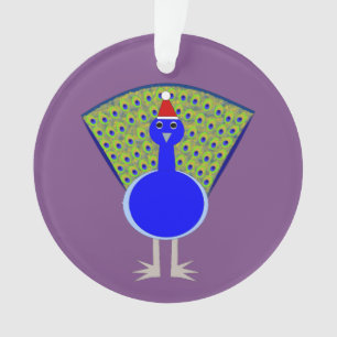 Ornamento Engraçado Peacock de Natal