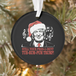 Ornamento Engraçado Presidente Trump Pajamas Ugly Xmas