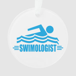 Ornamento Engraçado Swimmer
