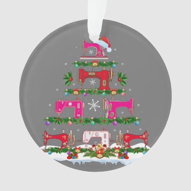 Ornamento Engraçado Xmas Lighting Machine Árvore de Natal (Frente)