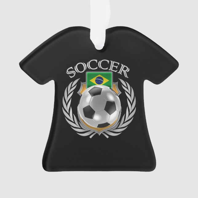 Ornamento Engrenagem do fã do futebol 2016 de Brasil (Frente)