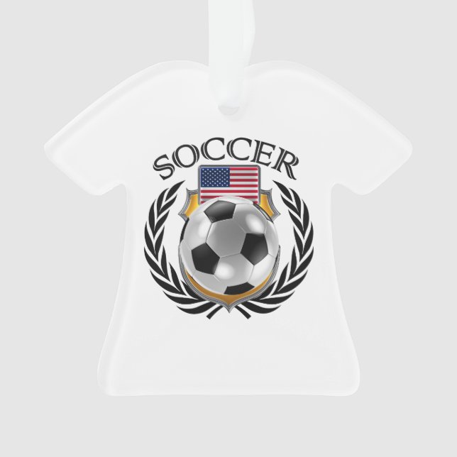 Ornamento Engrenagem do fã do futebol 2016 dos EUA (Frente)