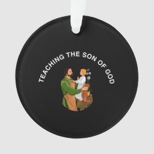 ORNAMENTO ENSINANDO O FILHO DE DEUS