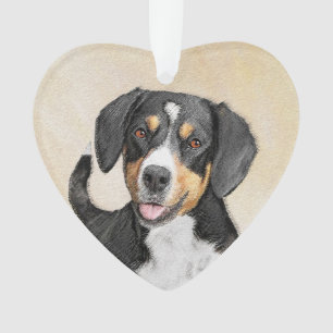 Ornamento Entlebucher Mountain Dog Painting - Arte Original