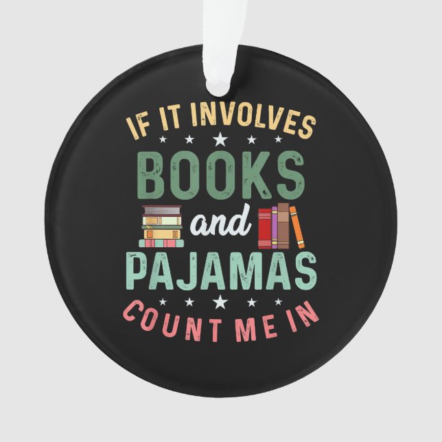 Ornamento ENVOLVE LIVROS & PIJAMAS EU PARTICIPO Funny Read (Frente)
