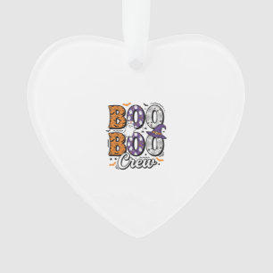 Ornamento Equipe Boo Enfermeira Design de Camisa Vintage de