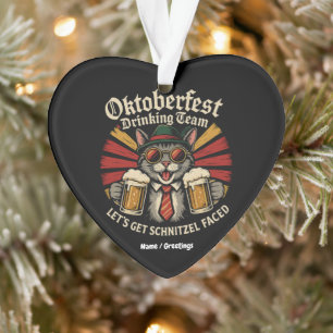 Ornamento Equipe de Bebendos Oktoberfest Deixa Schnitzel Enf