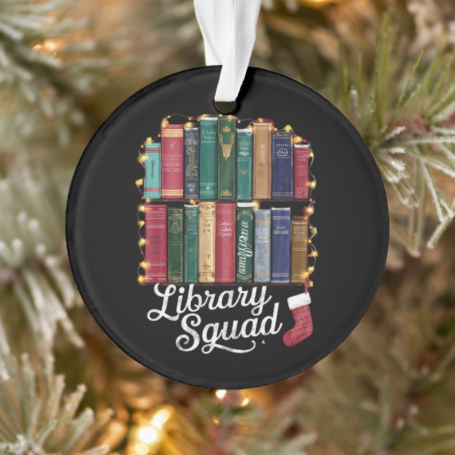 Ornamento Equipe de Leitores de Livros de Natal do Esquadrão (Árvore)