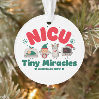 Ornamento Equipe de Natal da UTI Neonatal Pequenos Milagres
