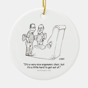 Ornamento ergonómico da cadeira (redondo, oval,