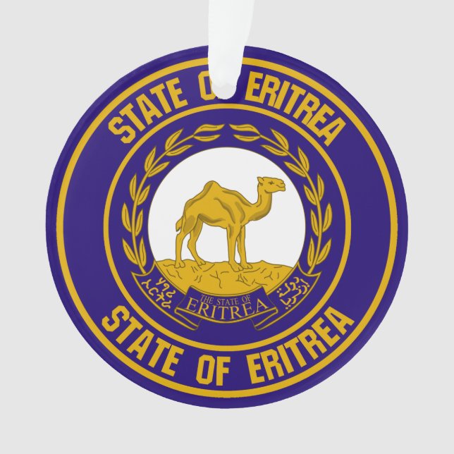 Ornamento Eritreia Round Emblem (Frente)
