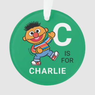 Ornamento Ernie   Nome personalizado com foto