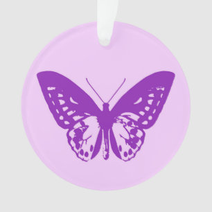 Ornamento Esboço da borboleta, rosa-orquídea e violeta