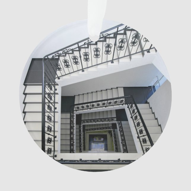 Ornamento Escadaria do quadrado branco (Frente)