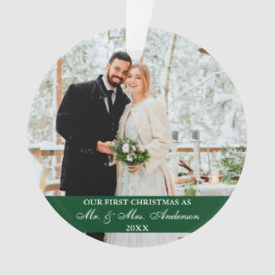 Ornamento Escrita Legalista Nosso Primeiro Verde De Natal