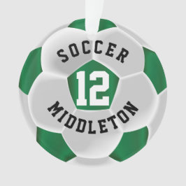 Ornamento Escuridão Verde e Esportes Brancos