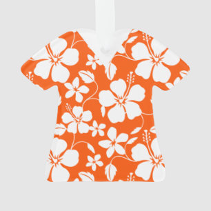 ORNAMENTO ESFREGÕES DE LARANJA HULA HAWAIANA (HIBÍSCO)