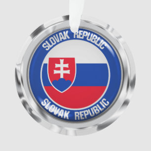 Ornamento Eslováquia Round Emblem