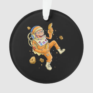 Ornamento Espaço do macaco astronauta