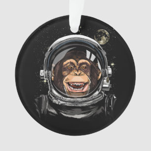 Ornamento Espaço Exterior Macaco Astronauta Zoológico Selvag