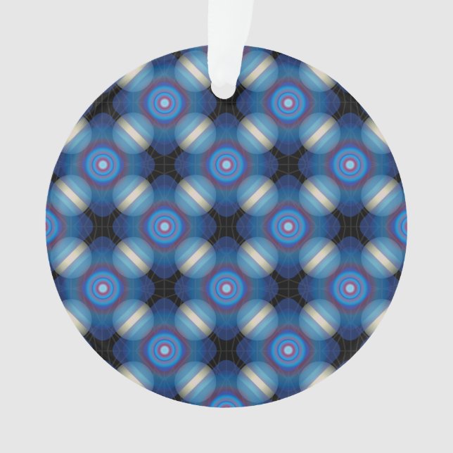 Ornamento Espaço Geométrico Azul (Frente)