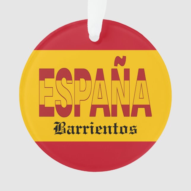 Ornamento ESPANHA Monograma - VEJA DE VOLTA! (Frente)