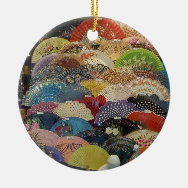 Ornamento espanhol - fãs do Flamenco (Frente)