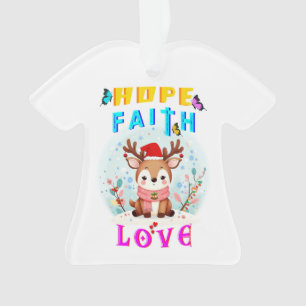 Ornamento Esperança Fé Amor
