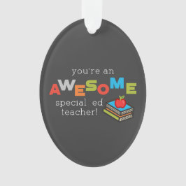 Ornamento Espetacular Dia de Apreciação do Professor de Educ