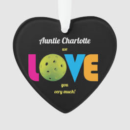 Ornamento Espetacular Jogada de Amor, texto personalizado, e