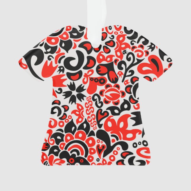 Ornamento Espetáculo floral de arte popular ucraniana (Frente)