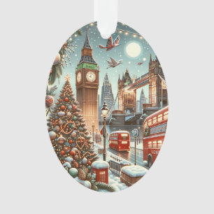 Ornamento Esplendor festivo de Londres - Carro de Natal vibr