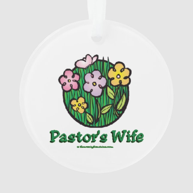 Ornamento Esposa dos pastores - flores (Verso)